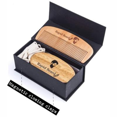 China Moisturize Hot Sale Organic Man Beard Shaping Kit Beard Grooming Kit with Scissor Comb and Brush Six in One Kit for sale