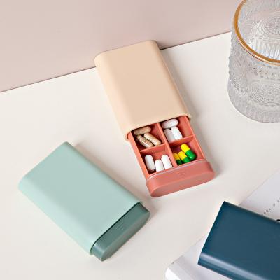 China Universal Portable Medicine Storage Mini Pocket Moisture Proof Travel Medicine Tablet Pill Box Organizer for sale