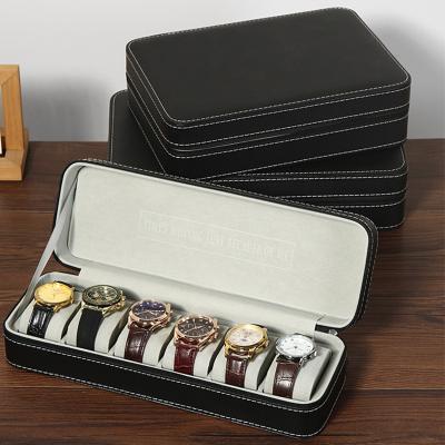 China Fashionable 10 Slots Watch Box Organizer Men Watch Display Storage Case for Wristwatches and Smart Watches Protective Storage Case for sale