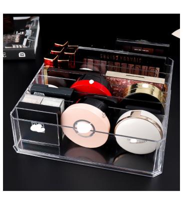 China Retail Stores Wholesale Lipstick Universal Plastic Cosmetic Blast Case Table Makeup Stock Organizer Display Case Acrylic Wholesale for sale