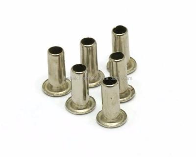 China Hot Sale Flat Rivet Machinery Custom Aluminum Head Cavity Rivets Semi Tubular Rivets for sale