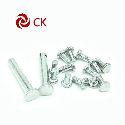 China Industry M3-M12 DIN Hole Flat Head Pin Clevis Pins Bolt Scaffolding Carbon Steel Galvanized Lock Pin for sale