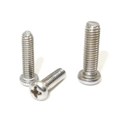 China 304 High Precision Steel Custom Cross Recessed Screws Stainless Steel Pan Head Screws for sale