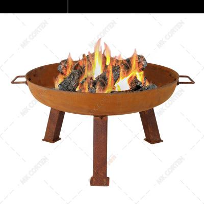 China Wholesale Firepit China Corten Steel 80cm Fire Pit Stocked Log Burning Pit Bowl With Good Price for sale