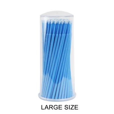 China Eco-friendly 100pcs One Bag Colorful Eyelash Extension Swab for sale