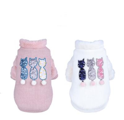 China Manufacturer Cat Clothes Winter Kitten Puppet Cat Sweater Pet Hoodie Autumn And Winter Stocked Warm Anti-Rejection Cute Apparel for sale