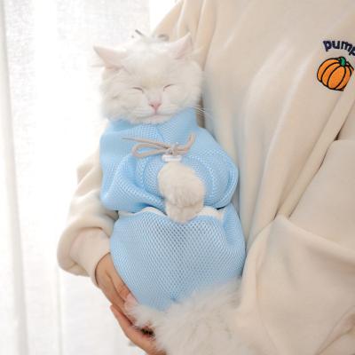 China Stored cat bath device cat nail cut anti-scratch cat bag, anti-bite, cat bag for sale