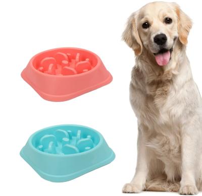 China Viable Wholesale Manufacturer Slow Eat Feeder Dog Pet Bowl Plastic Smart Pet Slow Food Bowl for sale