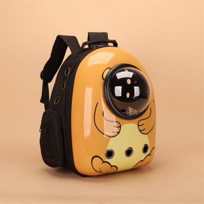 China 2021 Breathable New Leatherpet Backpack Carrier Bag Pet Cages Carriers Houses Cat Bicycle Basket Bag for sale