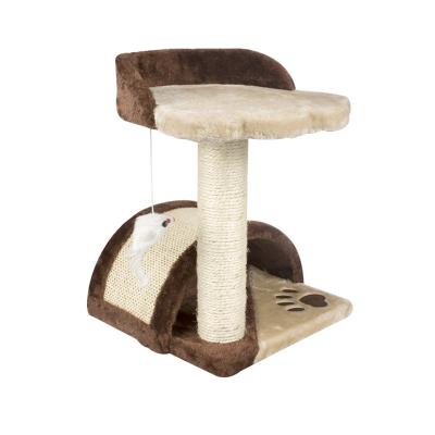 China Wholesale New-Design Durable Sisal Fleece Cat Tree Durable Cat Scratching Post Pet Cat Scratching Toy for sale