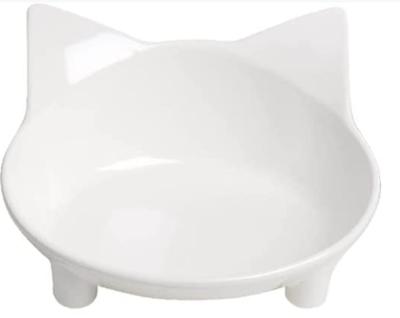 China High Quality Dog Viable Cat Shape Non Slip Feeding Kitty Pet Bowls Cute Melamine for sale