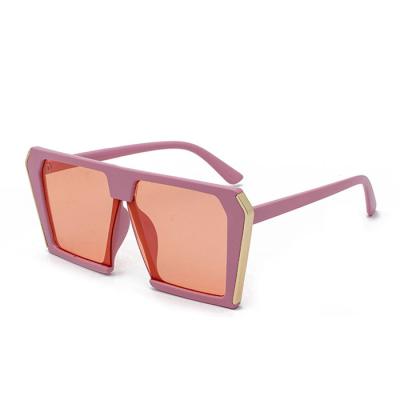 China Oversized Fashion Sunglasses Fashion With Metal Round Side Sun Glasses Women UV Sun Glasses The 400 2021 for sale