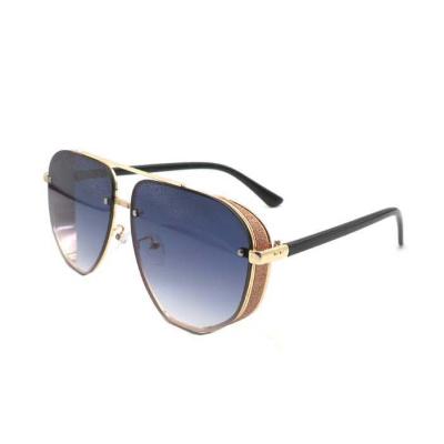 China New Design Sunglasses Fashion Promotional Frame Gold Metal Ready Sunglasses for sale