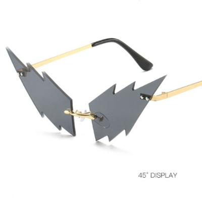 China New Fashion Sunglasses Metal Stylish Rimless Funny Sunglasses for sale