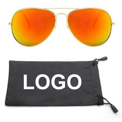 China Cheap pocket bag design OEM fashion sunglasses promotion fashion women custom logo metal sunglasses for sale