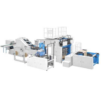 China Garment Shops Full Automatic Flat Bottom Bread Paper Bag Making Machinery for sale