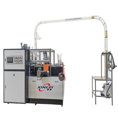 China Automatic Hotels Xinlei Paper Cup Machine Printed Paper Folding Paper Cup Forming Machine for sale