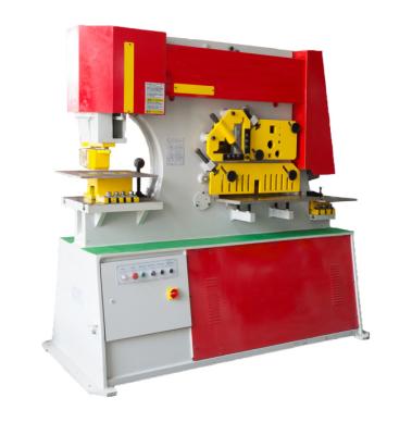 China Hydraulic restaurant iron worker HI90-20 for punch, shear, notcher, section cut. Punching and shearing machine for sale