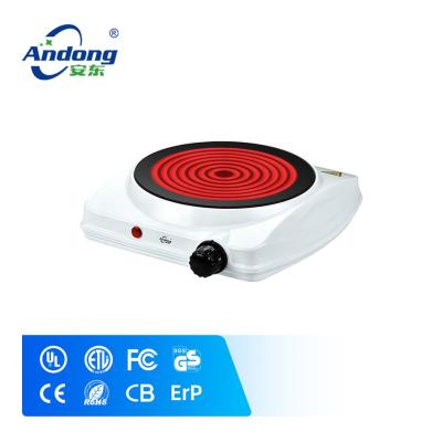 China Andong 1000 watt cookware-metal hot dish induction cooker electric stove knob temperature control adjustable for sale