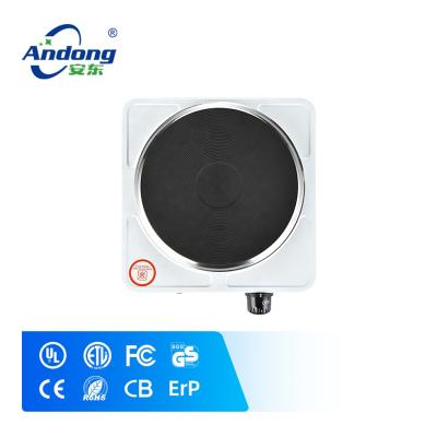 China RV Andong Home Kitchen Appliances 1000w Electric Single Cooking Hot Plate With Floor Heating Tube For Family Cooking for sale