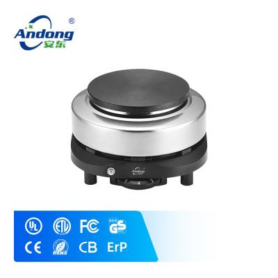 China Andong 500w/800w Adjustable Portable Electric Stove Mini Temperature Hot Plate for Cooking Tea and Coffee Electric Warmer Plate for sale