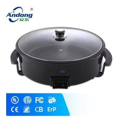 China Professional Adjustable Temperature Andong Trade Assured Cheap Electric Pizza Pan 42cm for sale