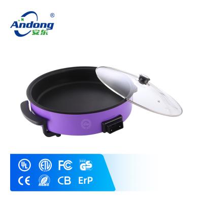 China Andong Adjustable Kitchen Temperature Good Helper 1500W Electric Deep Fryer Pan With Non Stick Liner for sale