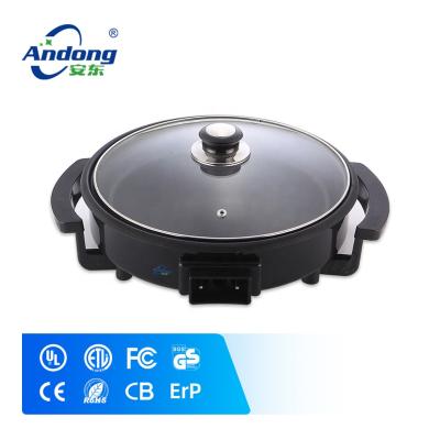 China RV Andong 32cm Pizza Pan Pan Cover Electric Glass Paella Cook Multi Flat Fryer Non Stick for sale