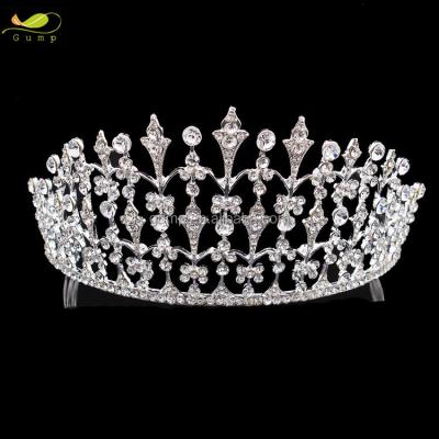 China bride to be crystal tiara rhinestone crown tiaras customized size for sale