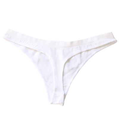 China Solid Color Antibacterial Antibacterial Free Size Mini Thong Bikini Swimwear for sale