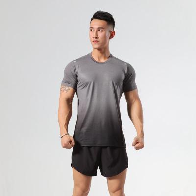 China QUICK DRY QUICK DRY Men's Shorts Shorts Slim Fit Gym Tops Custom Breathable Fitness T-shirt Printing Heavy Cotton Round Neck T Shirt for sale