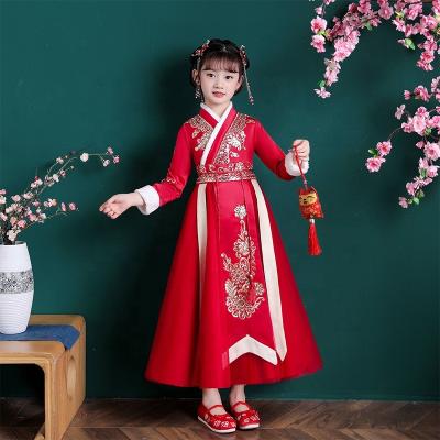 China Washable New Arrival Kids Party Wear Girl Dress Latest Frock Long Sleeves Children Party Wear Flower Dress for sale