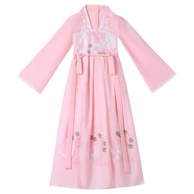 China Washable Girls summer children's skirt in the big children's ancient costume Chinese style super fairy girl Tang dress for sale