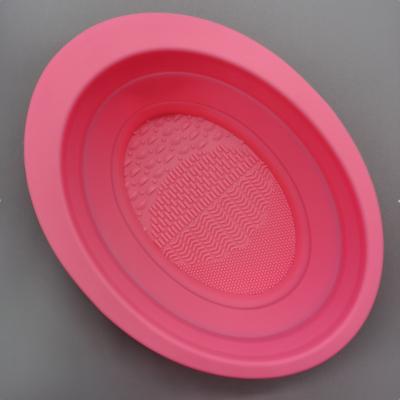 China Easy Clean Professional Silicone Crease Cleaning Pad Makeup Brush Mat for sale