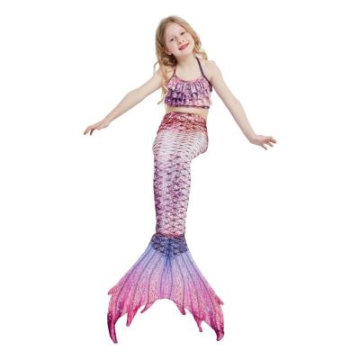 China Halloween Carnival Cosplay Costume Kid Children Girl Mermaid Detachable Padded Tail for Party Mermaid Costume Swimwear Swimming Swimsuit for sale