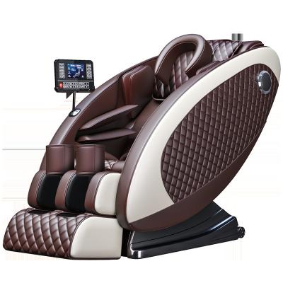 China Electric Vibrating Shiatsu Airbag Massage Chair Full Body Zero Gravity Recliner Chair Heat Therapy Foot Roller for sale