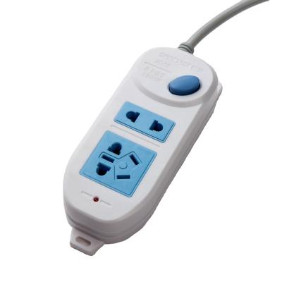 China OEM Universal 2 Residential / General Purpose 2 Outlets 1 Way Switch Power Strip for sale