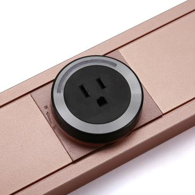 China New Design Residential/General Purpose UK USA Extension Electrical Socket Recessed Multi-Connector Power Track System High Quality Socket for sale