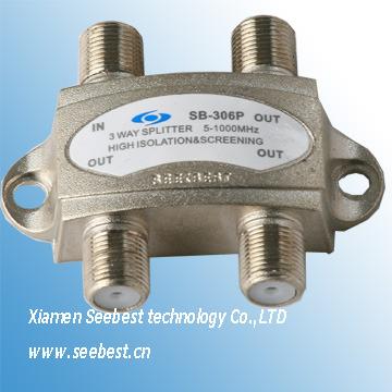 China Good Quality 3 WAY Shielding 5-1000MHz TV ANTENNA SPLITTER DISTRIBUTOR for sale