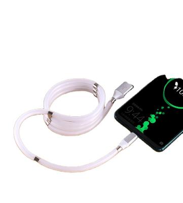 China MP3/MP4 Player New Arrival 3 in1 Cable Magnetic Coil 3A Self Winding Easy Organizing Quick Charging Cable for sale