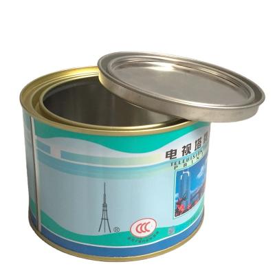 China Wholesale Custom Round Empty 1L Low Price Tinplate Oil Painting Self Adhesive Tin Can for sale