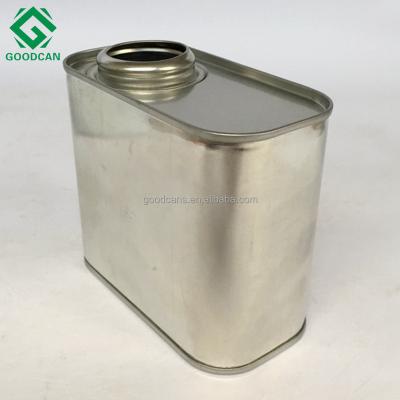 China Wholesale Custom Empty Olive Oil Packaging Low Price Tinplate 0.5L Square Tin Can With Customizable Logo for sale