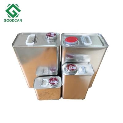 China Price food grade 500ml/1 liter/4 liter olive oil packaging promotion tin cans of olive oil for sale