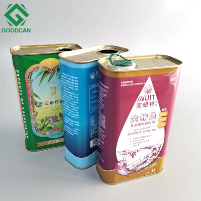 China Packaging oil _Good quality olive oil metal tin can manufacturer with good price for sale