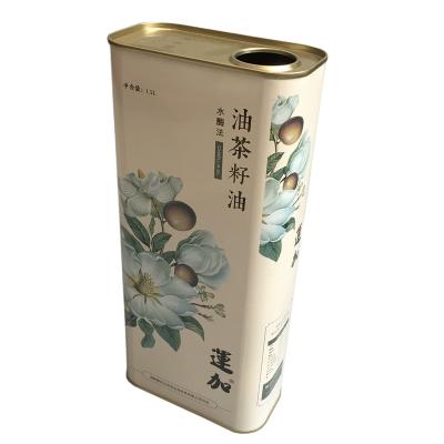 China Coating & paint other chemical steel food grade 1.5 liter edible metal oil storage tank with customizable logo for sale