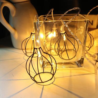 China Lantern Customize Metal Holiday Christmas Led Fairy Lights Lantern Decoration With 8 