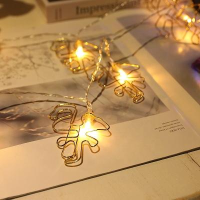 China Golden Flamingo Customize Metal Holiday Christmas Led Fairy Lights Golden Flamingo Decoration With 8 