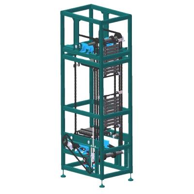 China Oil Resistant 6m Height C Cartons Vertical Conveyor Lifter for sale