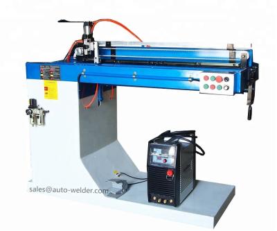 China GZhuolong 300MM Automatic Straight Seam Welder TIG Longitudinal Seam Welding Machine of Building Material Stores for sale