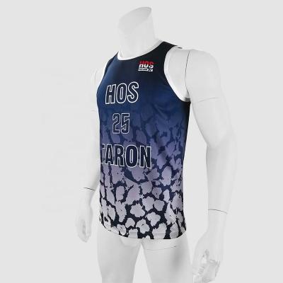 China HOSTARON Antibacterial High End Quality Customized Tracksuit DesignTeam Basketball Tank Top With Numbers for sale